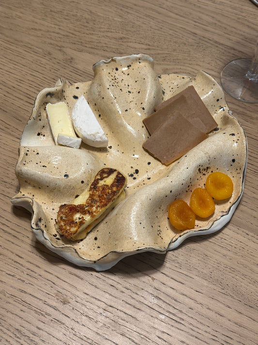 Handcrafted Ceramic Wave Platter