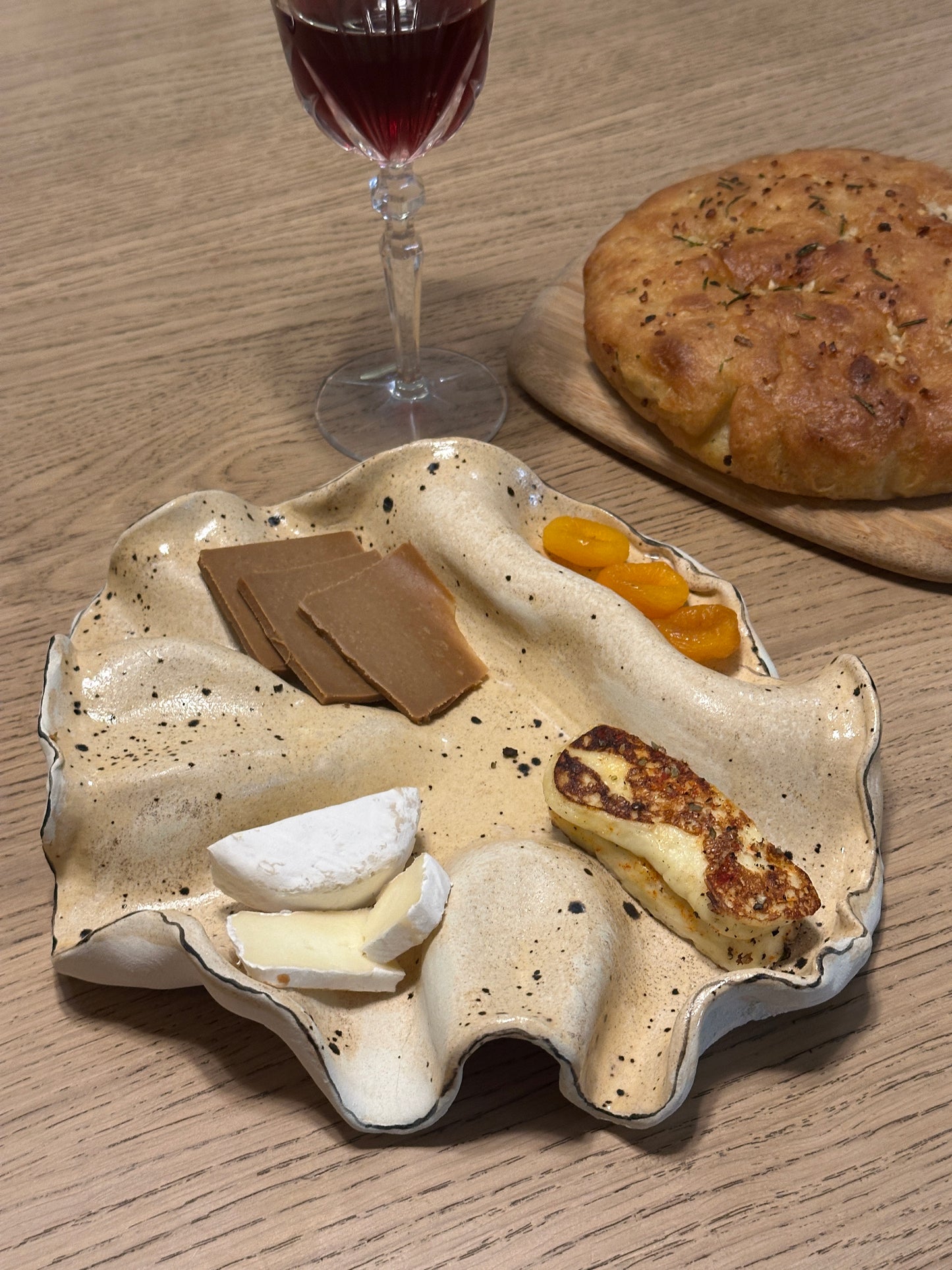 Handcrafted Ceramic Wave Platter